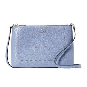New Kate Spade Leila Crossbody Pebble Leather Thunderstorm